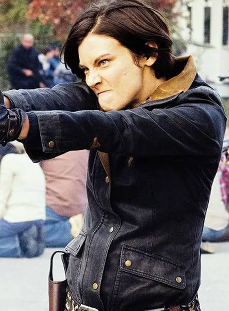 Maggie Rhee The Walking Dead S8 Blue Jacket