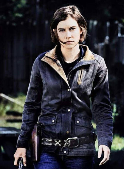 Maggie Rhee Blue Jacket