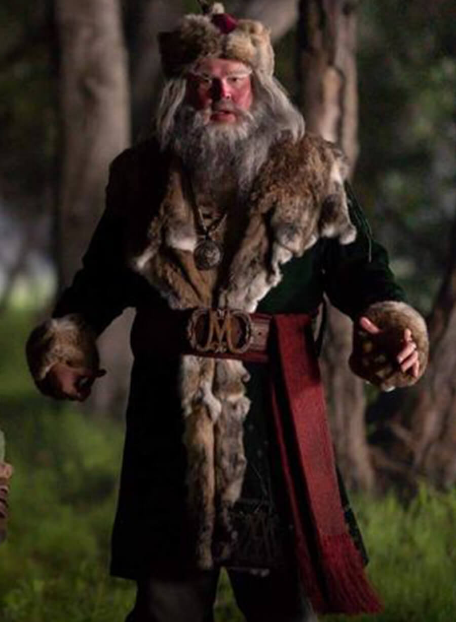 Magnus Antas The Santa Clauses Green Shearling Coat