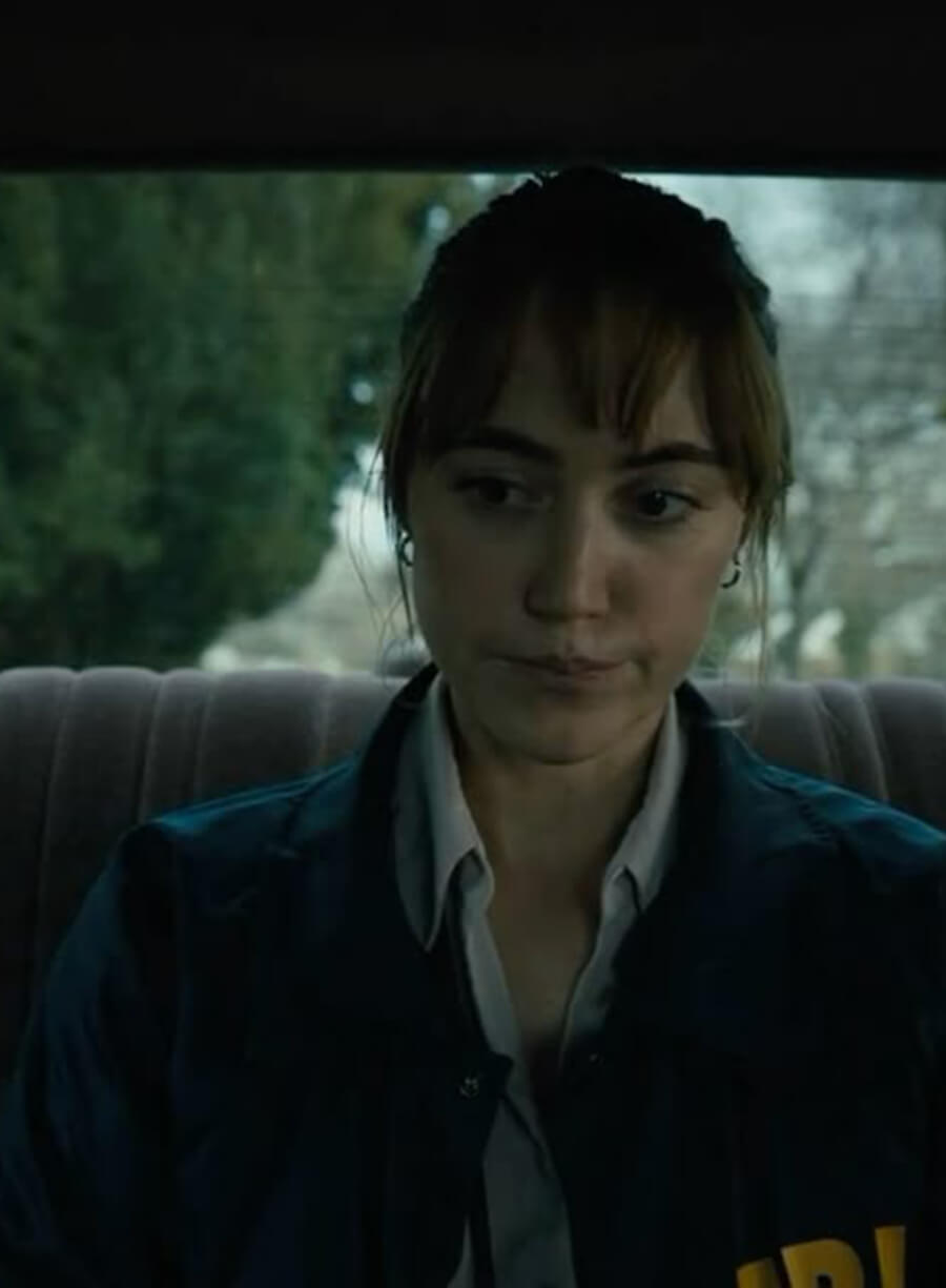 Maika Monroe Longlegs 2024 FBI Jacket