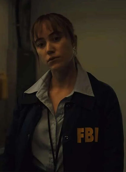 Maika Monroe Longlegs 2024 FBI Jacket