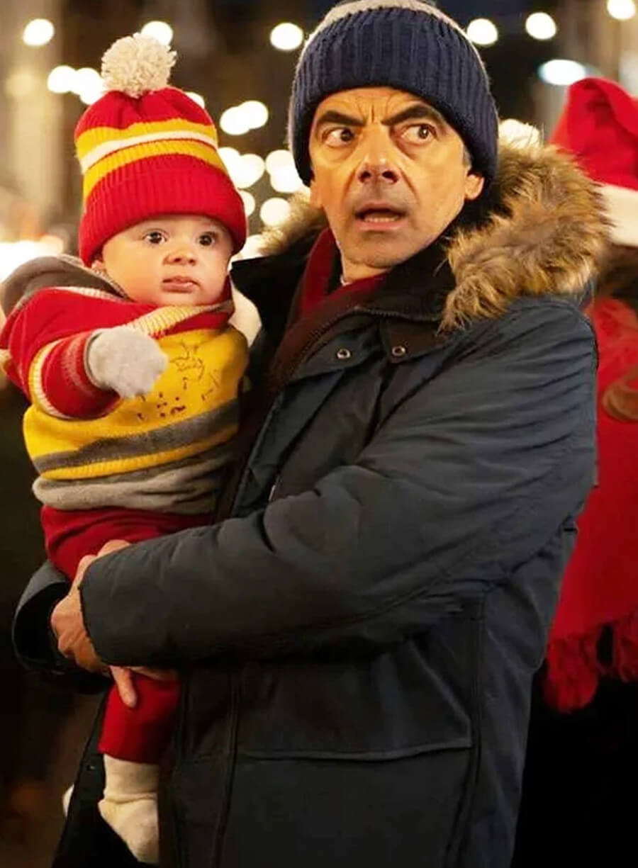 Man vs Baby 2025 Trevor Bingley Blue Parka Jacket