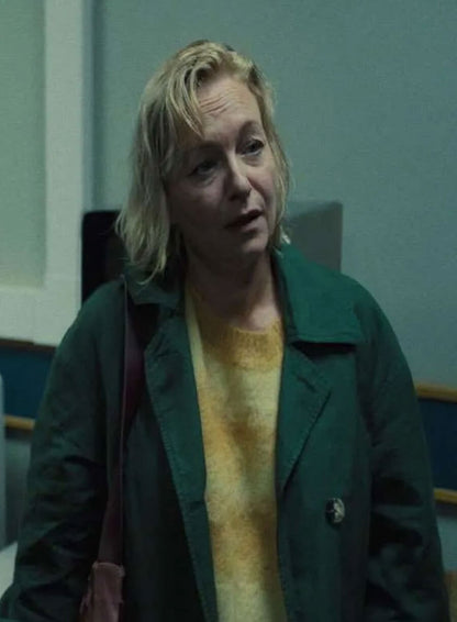 Manda Miller Adolescence 2025 Green Coat