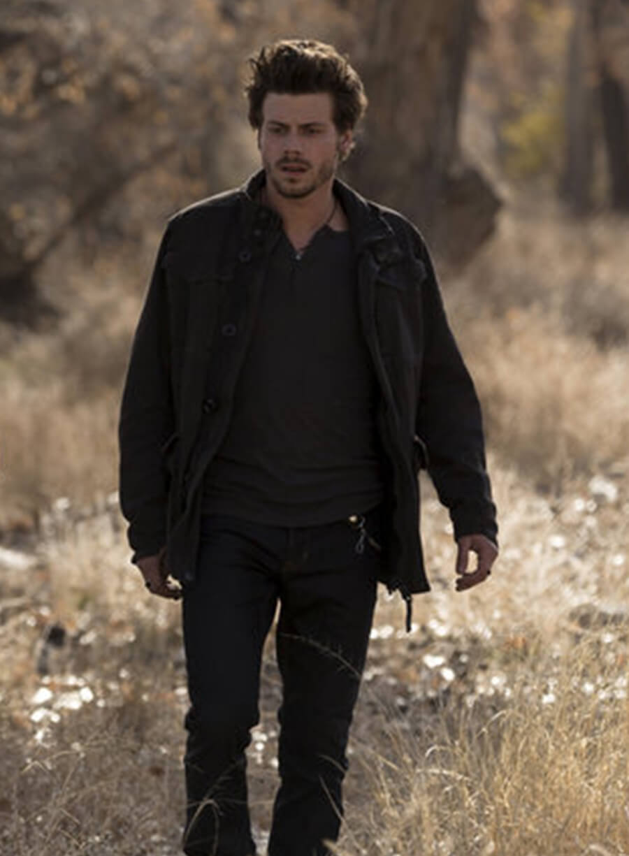Manfred Bernardo Midnight Texas Black Jacket LeatherJacketMerchant