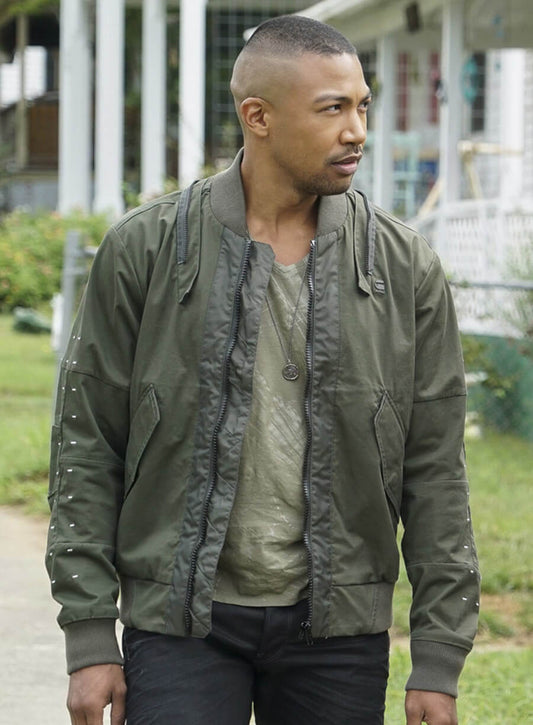Marcel Gerard The Originals S05 Green Bomber Jacket