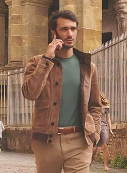 Marcello Emily in Paris S04 Brown Leather Jacket