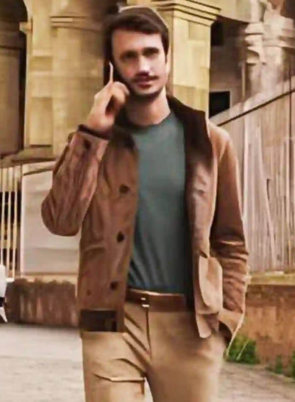 Marcello Emily in Paris S04 Brown Leather Jacket