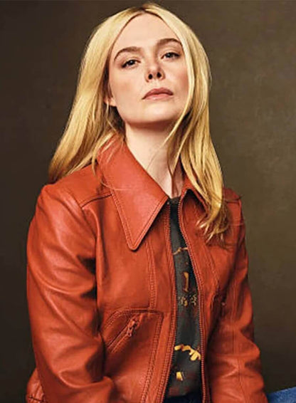 Margo’s Got Money Troubles Elle Fanning Leather Jacket