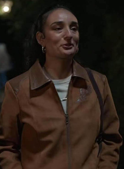 Margy El Sherif Ted Lasso S04 Brown Suede Jacket