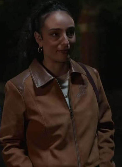 Margy El Sherif Ted Lasso S04 Brown Suede Jacket