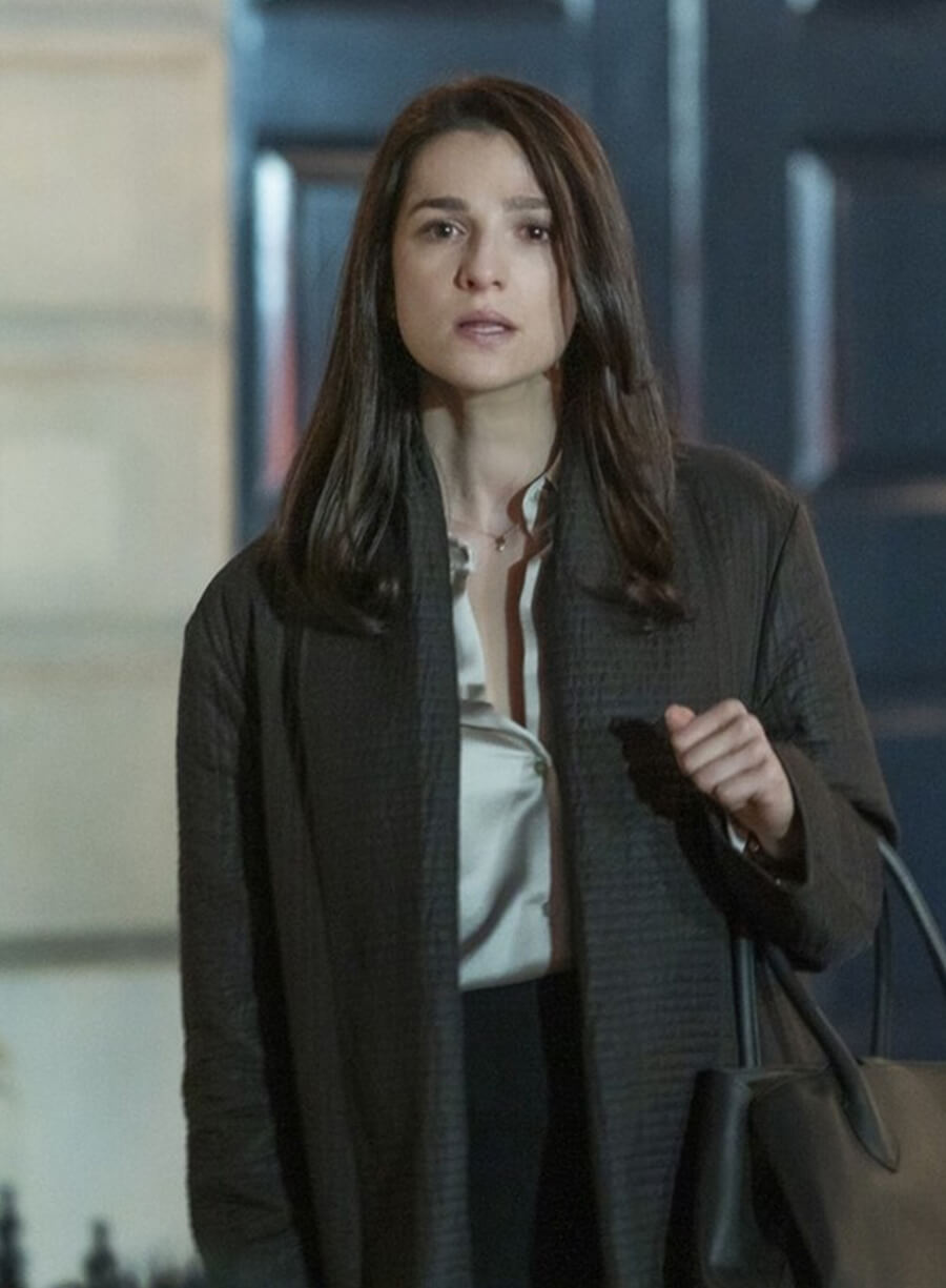 Marisa Abela Industry S03 Black Coat