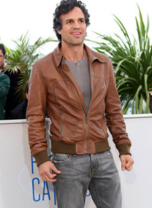 Mark Ruffalo Brown Leather Jacket