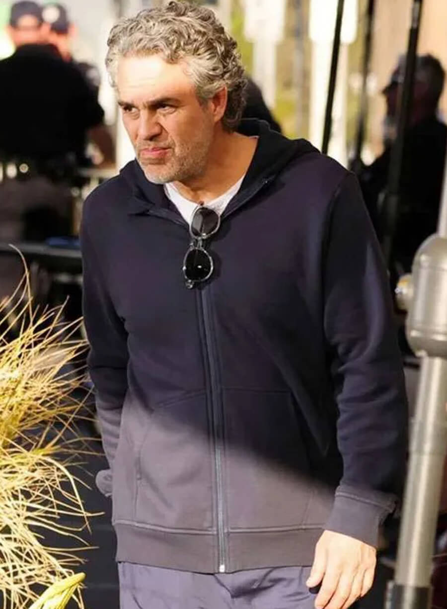 Mark Ruffalo Crime 101 Blue Hoodie