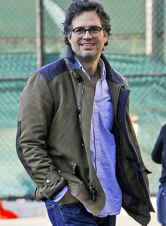Mark Ruffalo Green Suede Leather Jacket