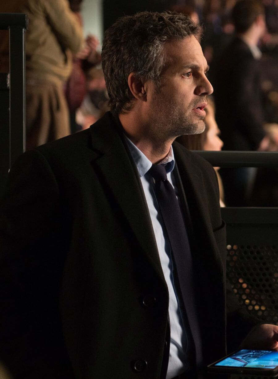 Mark Ruffalo Now You See Me 2 Black Wool Coat
