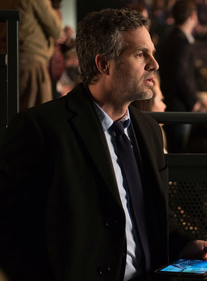 Mark Ruffalo Now You See Me 2 Black Wool Coat