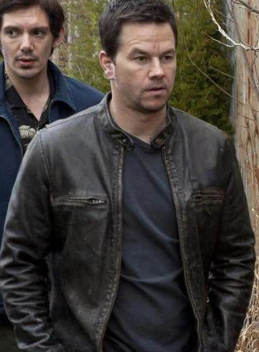 Mark Wahlberg Contraband Brown Leather Jacket