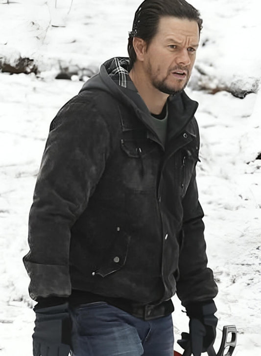  Mark Wahlberg Daddy's Home 2 Suede Leather Jacket