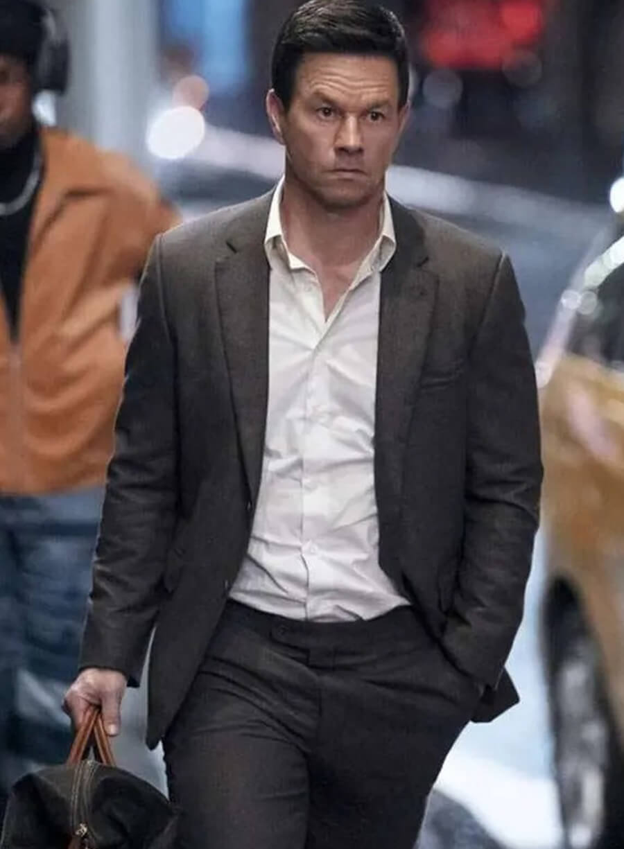 Mark Wahlberg Play Dirty 2025 Grey Suit