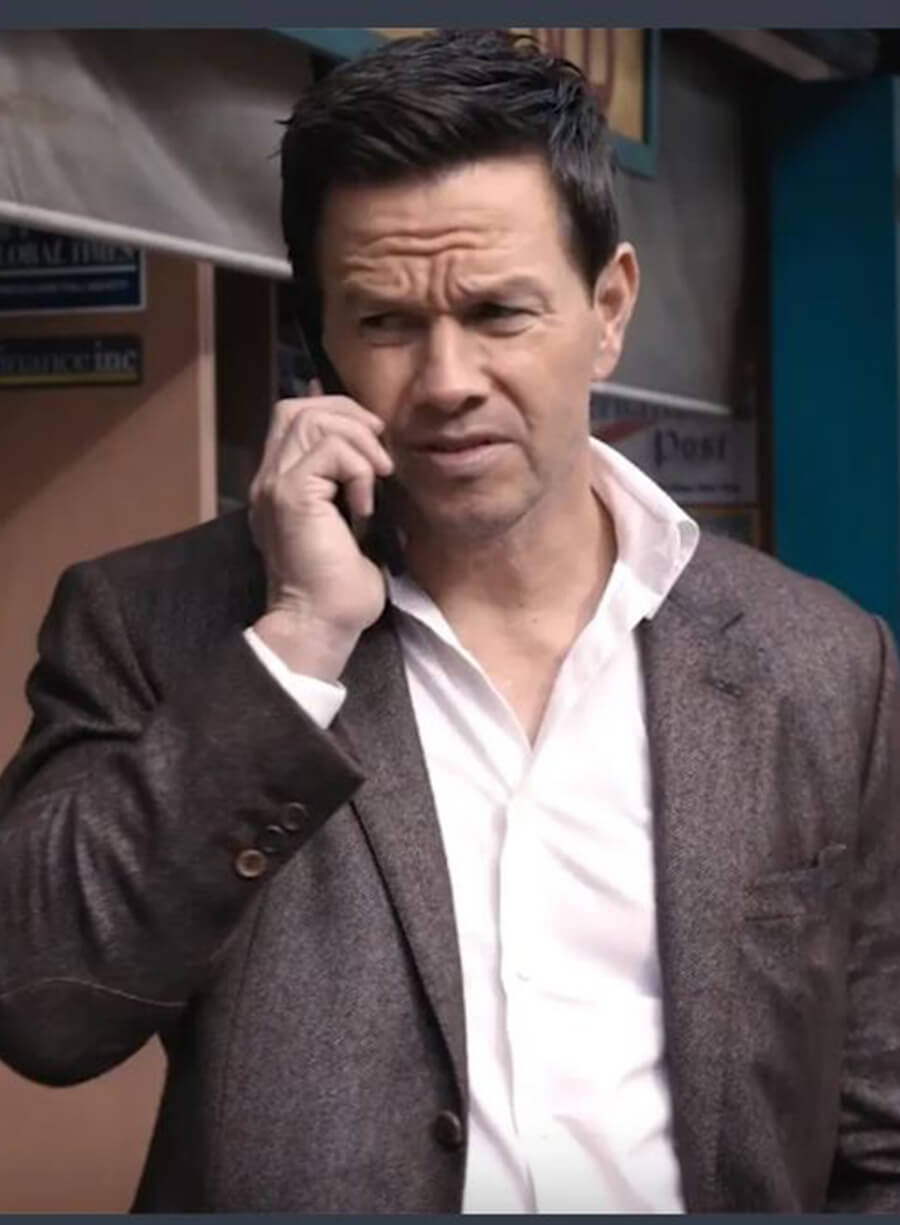 Mark Wahlberg Play Dirty 2025 Grey Suit