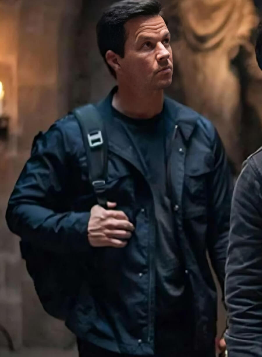 Mark Wahlberg Uncharted Black Cotton Jacket