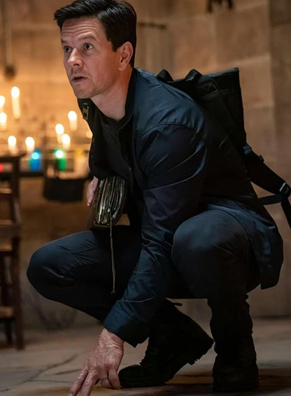 Mark Wahlberg Uncharted Black Cotton Jacket
