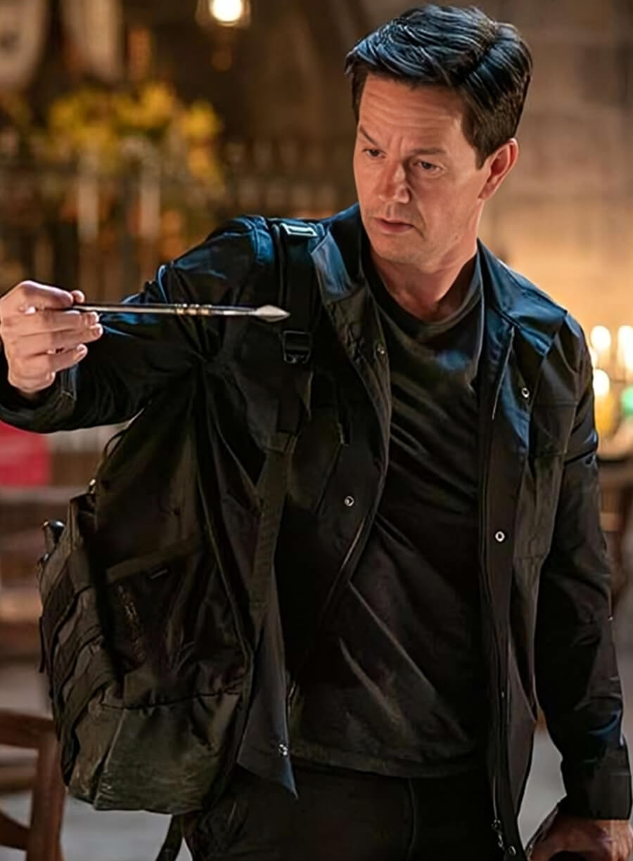 Mark Wahlberg Uncharted Black Cotton Jacket