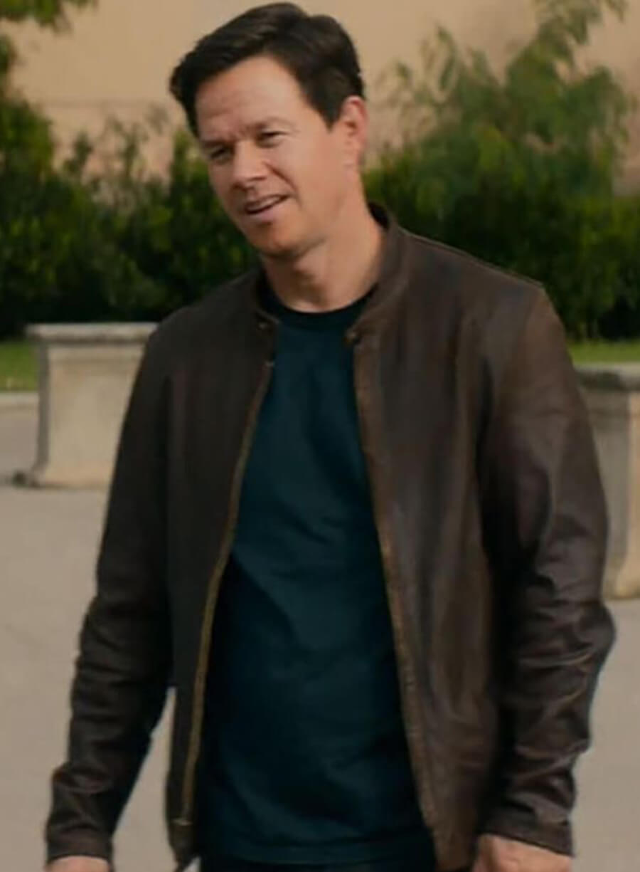 Mark Wahlberg Uncharted Brown Leather Jacket