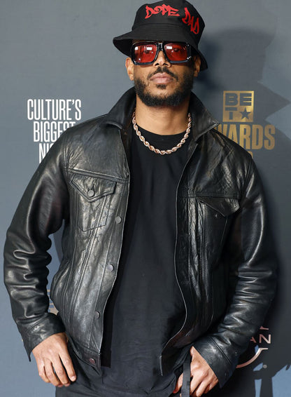 Marlon Wayans Bet Awards Black Leather Jacket