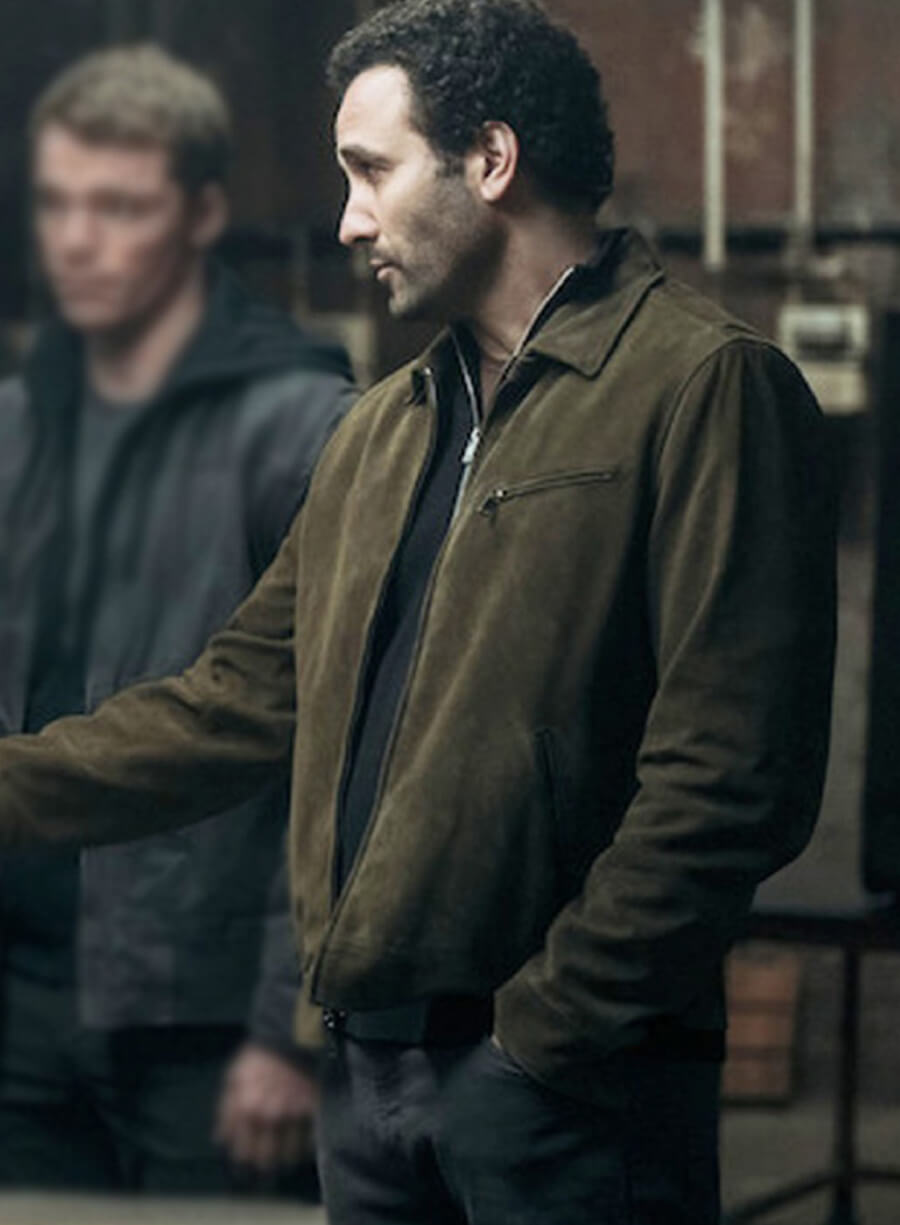 Marwan Kenzari The Night Agent S02 Olive Green Jacket