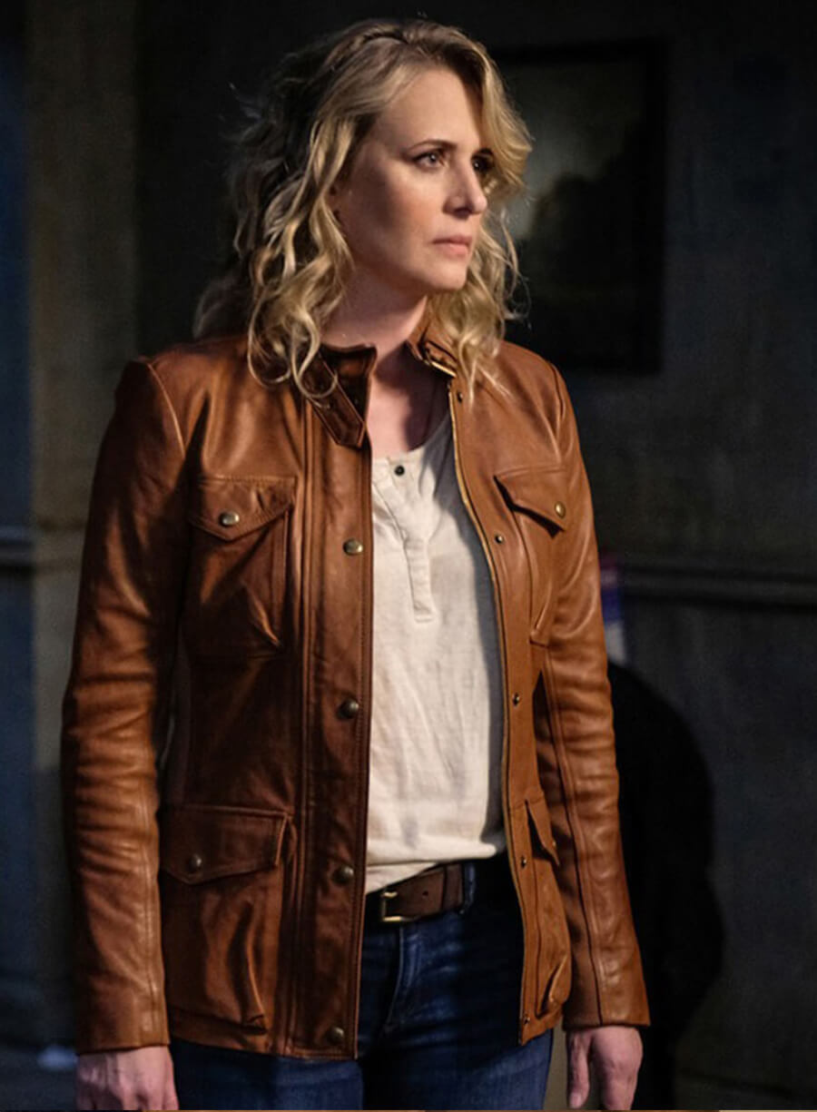 Mary Winchester Supernatural S14 Brown Leather Jacket