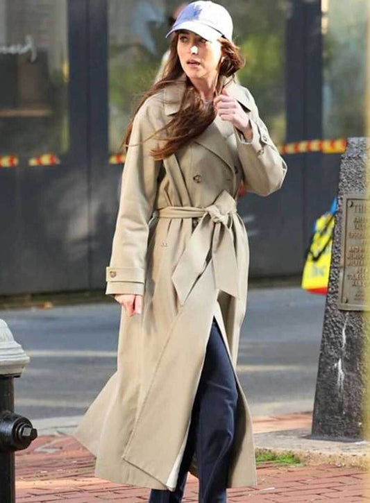 Materialists 2025 Lucy Beige Trench Coat