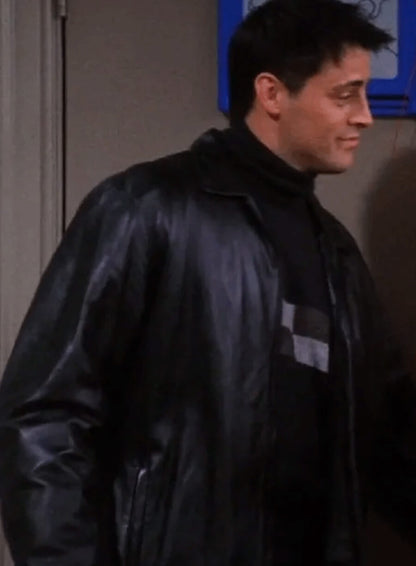 Matt LeBlanc Friends Black Leather Jacket