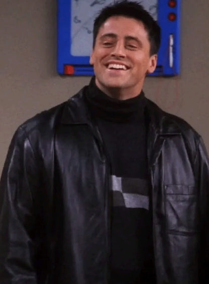 Matt LeBlanc Friends Black Leather Jacket