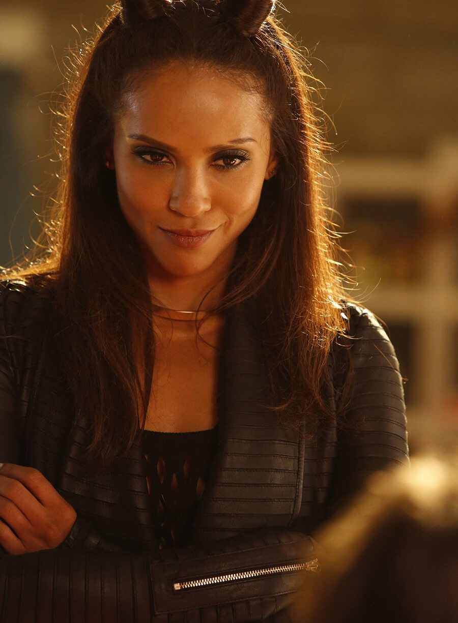 Mazikeen Lesley-Ann Brandt Lucifer Black Leather Jacket