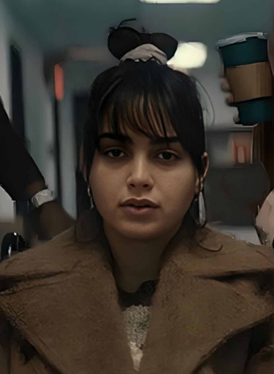 Melissa Barrera Your Monster 2024 Brown Coat