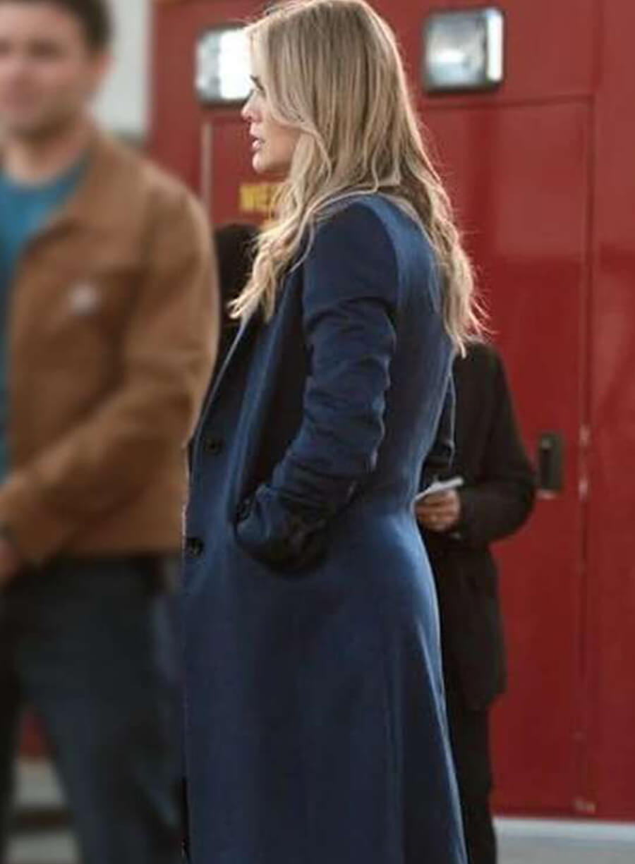 Melissa Roxburgh The Hunting Party Blue Coat