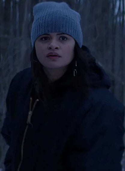Melonie Diaz Cold Wallet 2024 Black Bomber Jacket