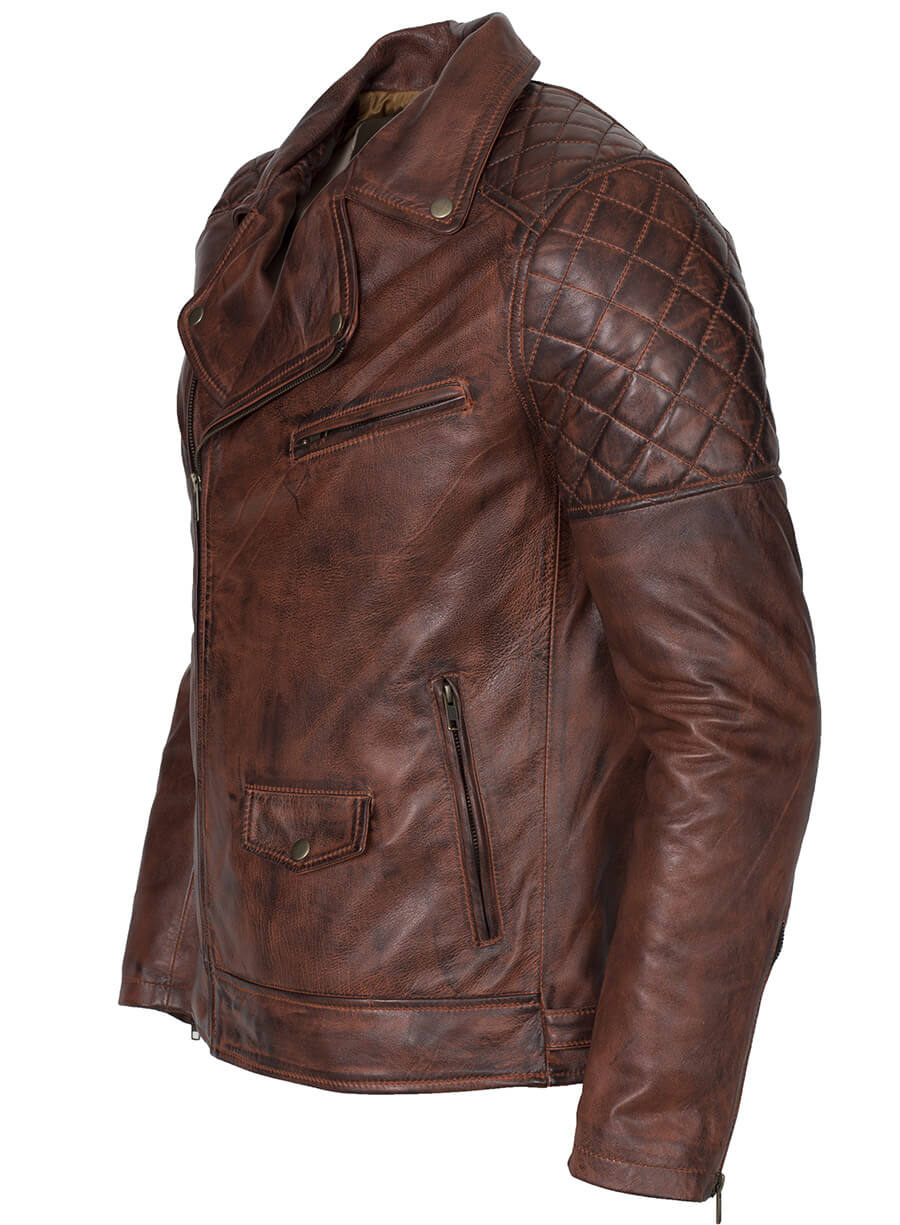 Men Brando Brown Leather Jacket