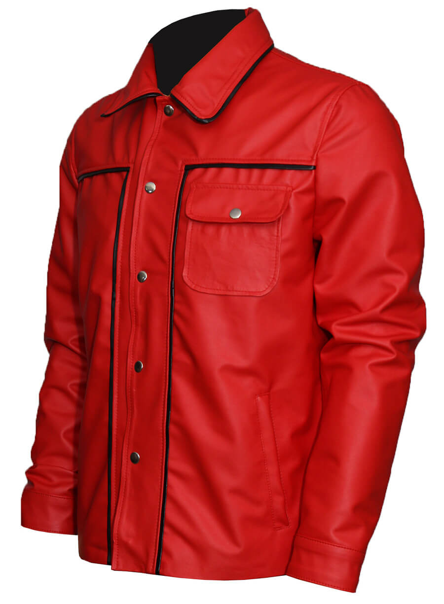 Men Vintage Celebrity Leather Jacket