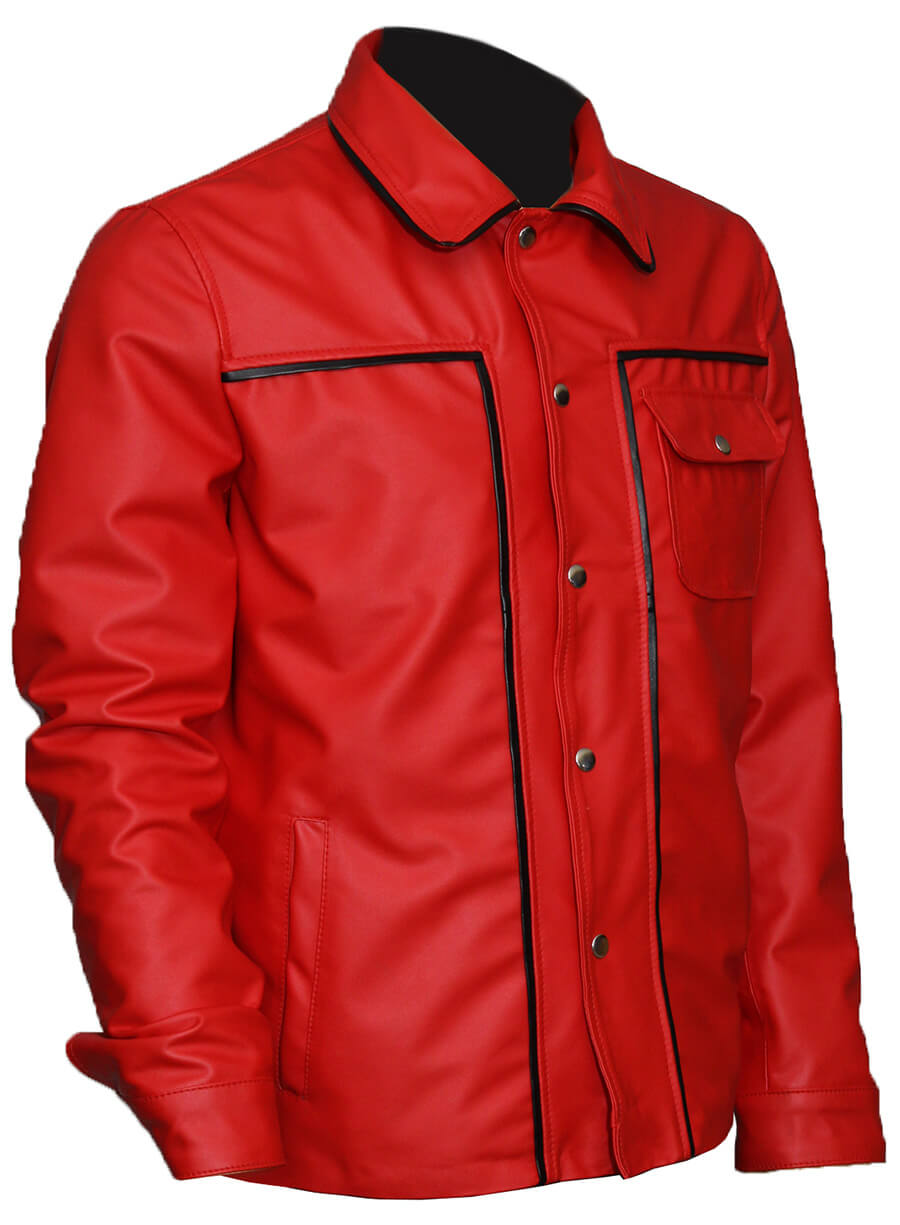Men Vintage Celebrity Leather Jacket