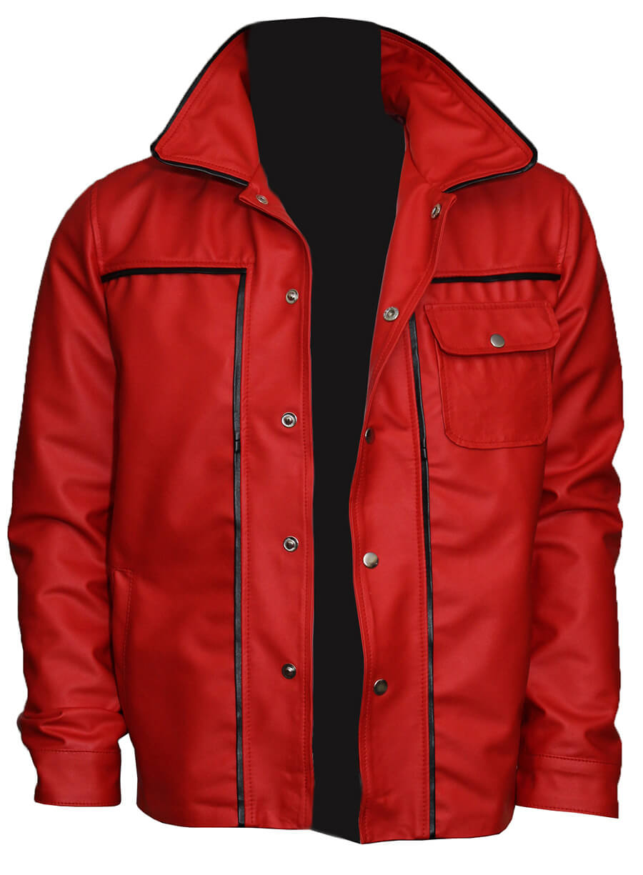 Men Vintage Celebrity Leather Jacket