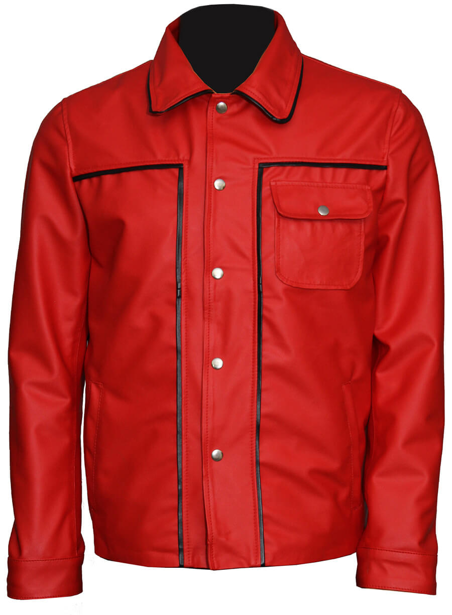 Men Vintage Celebrity Leather Jacket