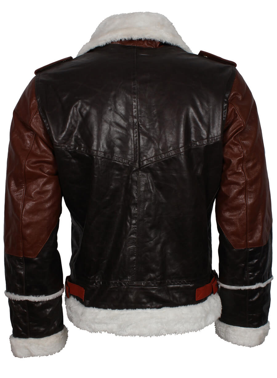 Mens Aviator B3 Bomber Leather Jacket