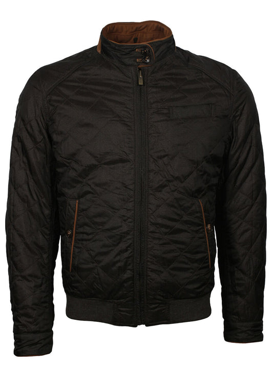 Men's Black Quilted Jacket