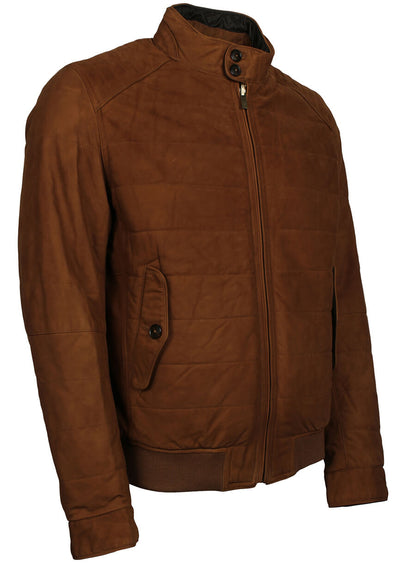 Men's Brown Suede Leather Jacket