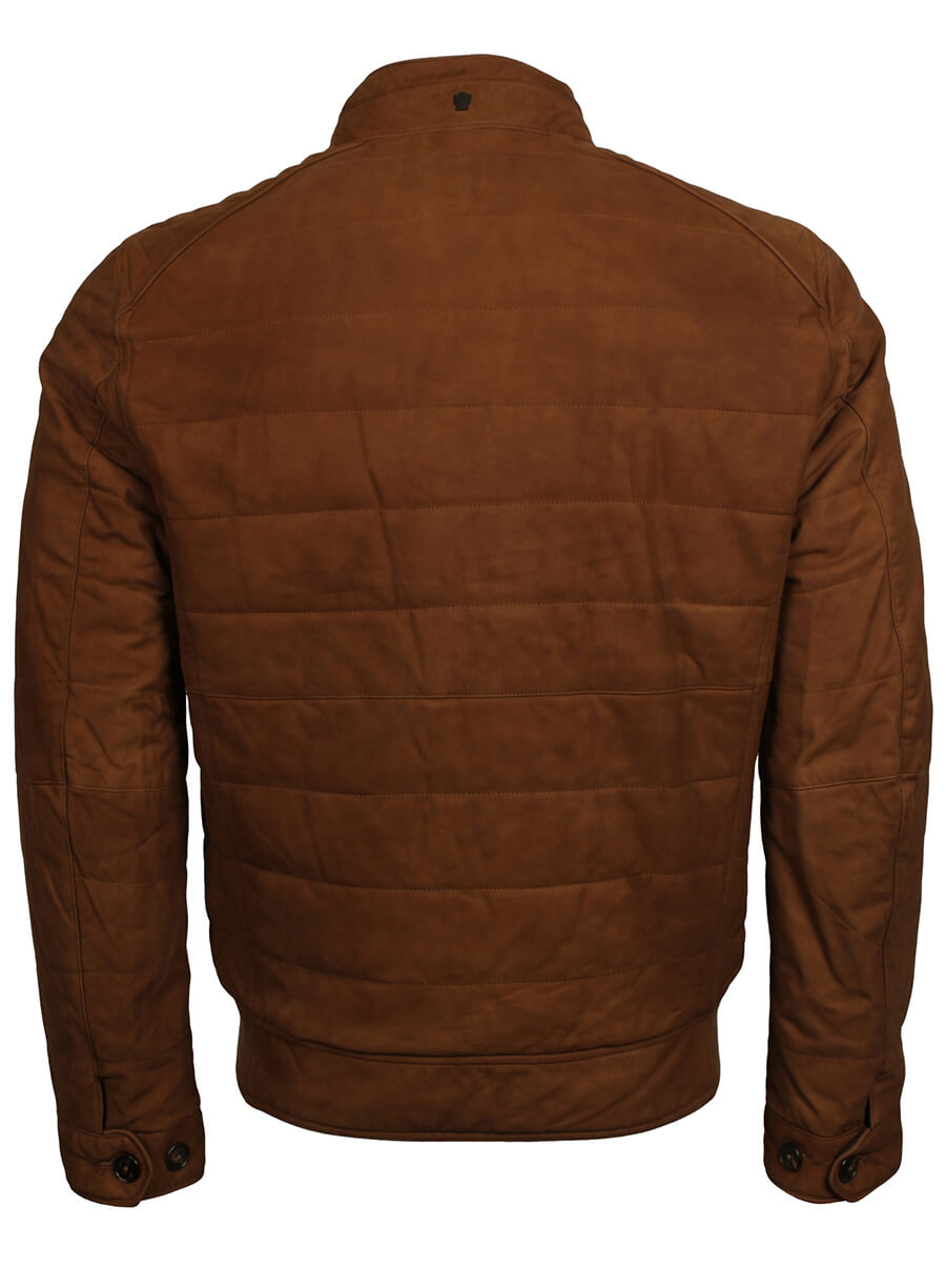 Men's Brown Suede Leather Jacket