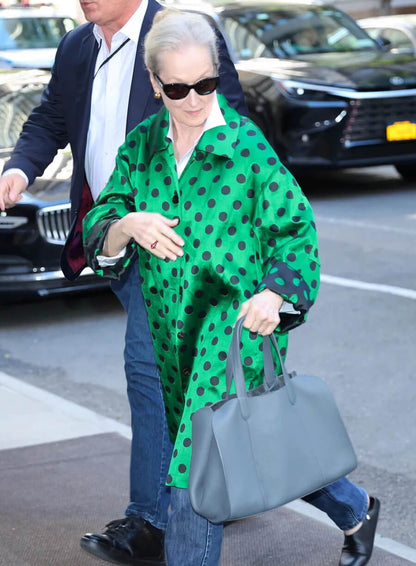  Meryl Streep The Devil Wears Prada 2 Polka Dot Coat