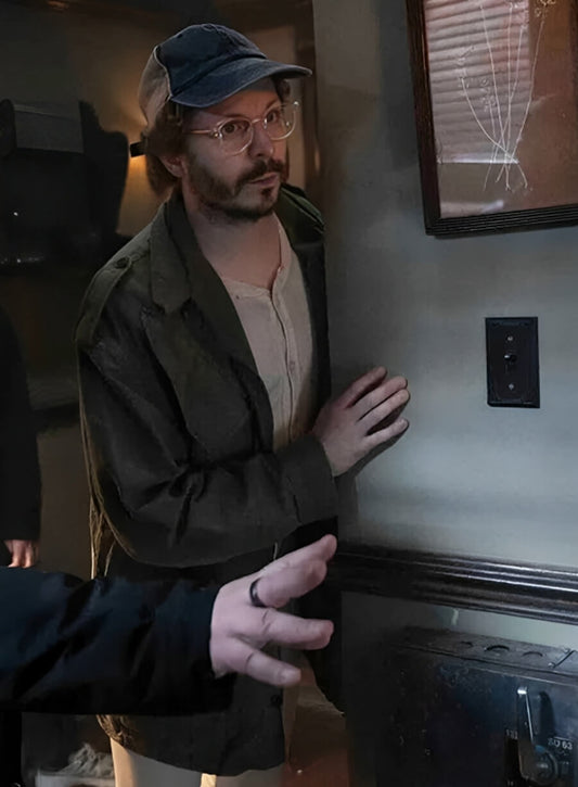 Michael Cera The Running Man 2025 Green Jacket