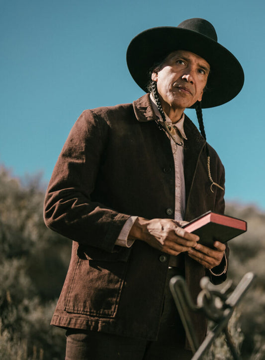 Michael Greyeyes Brown Cotton Jacket